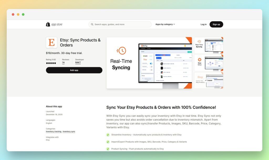 Etsy Sync Products _ Orders - Best Etsy Apps for Shopify